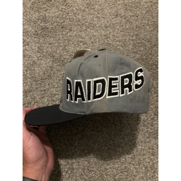 Vintage 90’s Los Angeles Raiders American Needle Snapback Wool Hat NWT Flaws - Picture 2 of 12